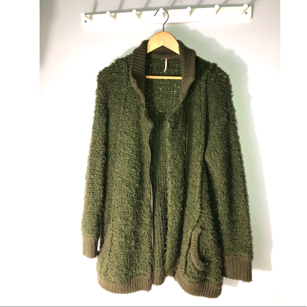 Free People Zipper Cardigan